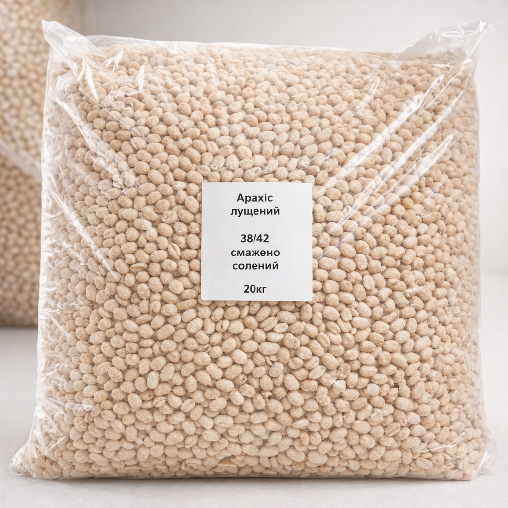 Арахіс лущ, 38/42 смаж сол 20 кг